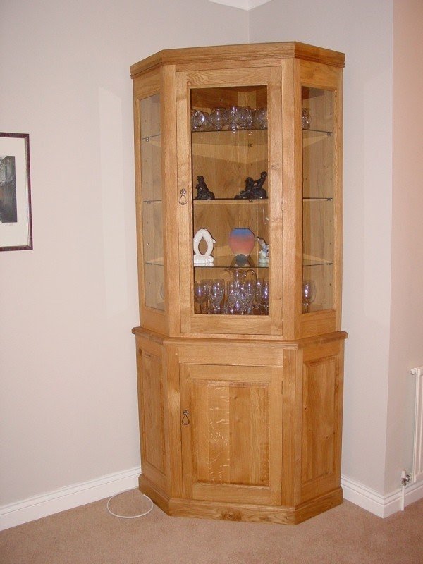 Oak Corner China Cabinet