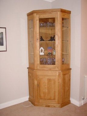 Corner Oak China Cabinet - Foter