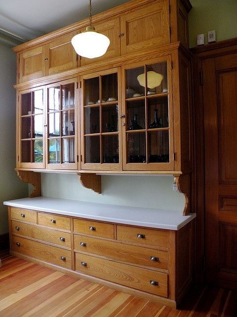 Oak pantry cabinet