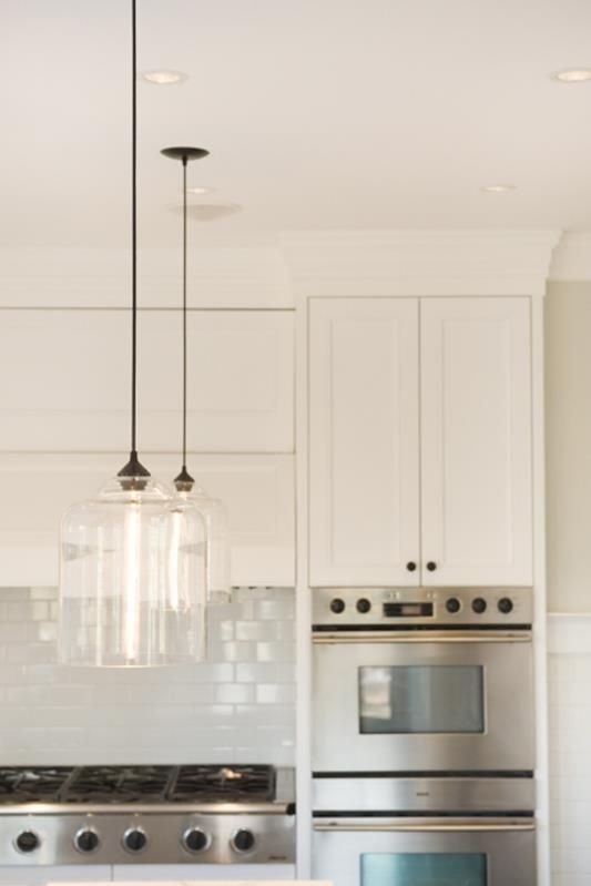 Glass Pendant Lights Over Kitchen Island – Things In The Kitchen