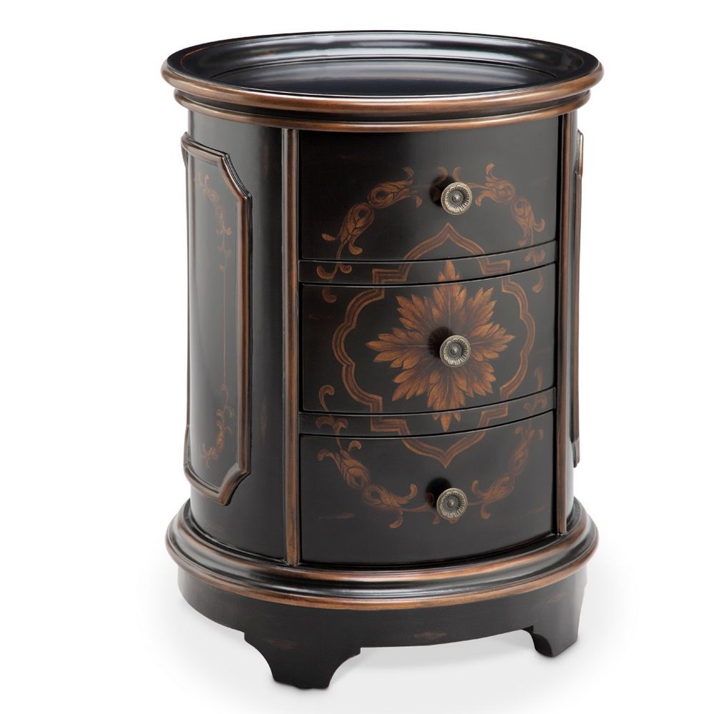 Round Drum End Table Foter