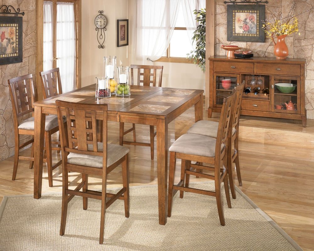 ashley furniture bar height table and chairs