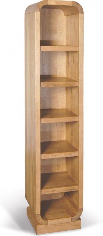 Swallow oak tall narrow bookcase