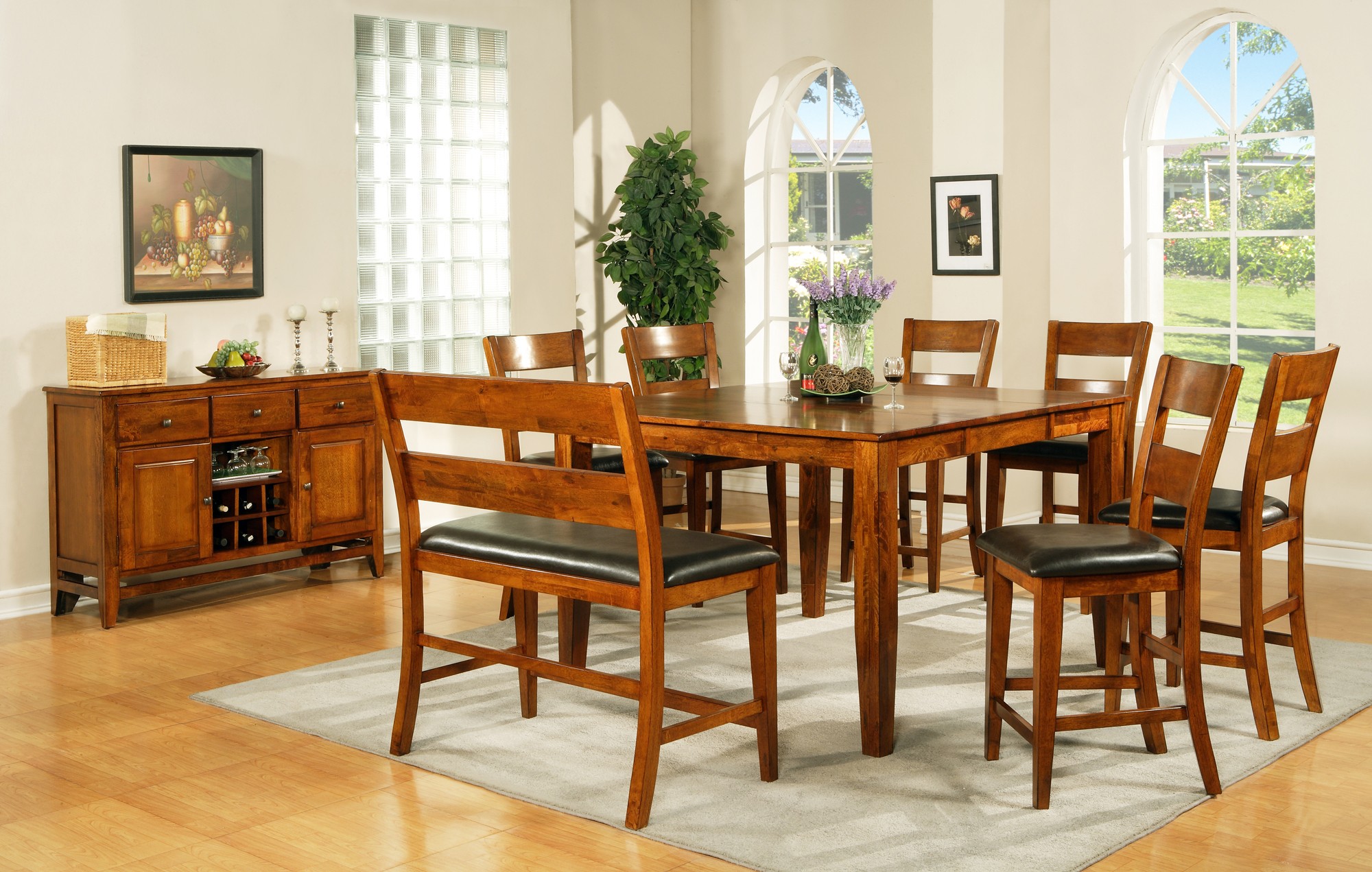 Todays trend is toward counter height dining with eco friendly