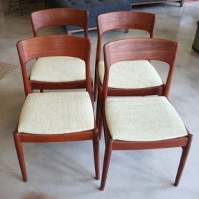 Vintage danish teak dining chairs