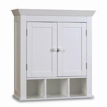 White wall mounted cabinet