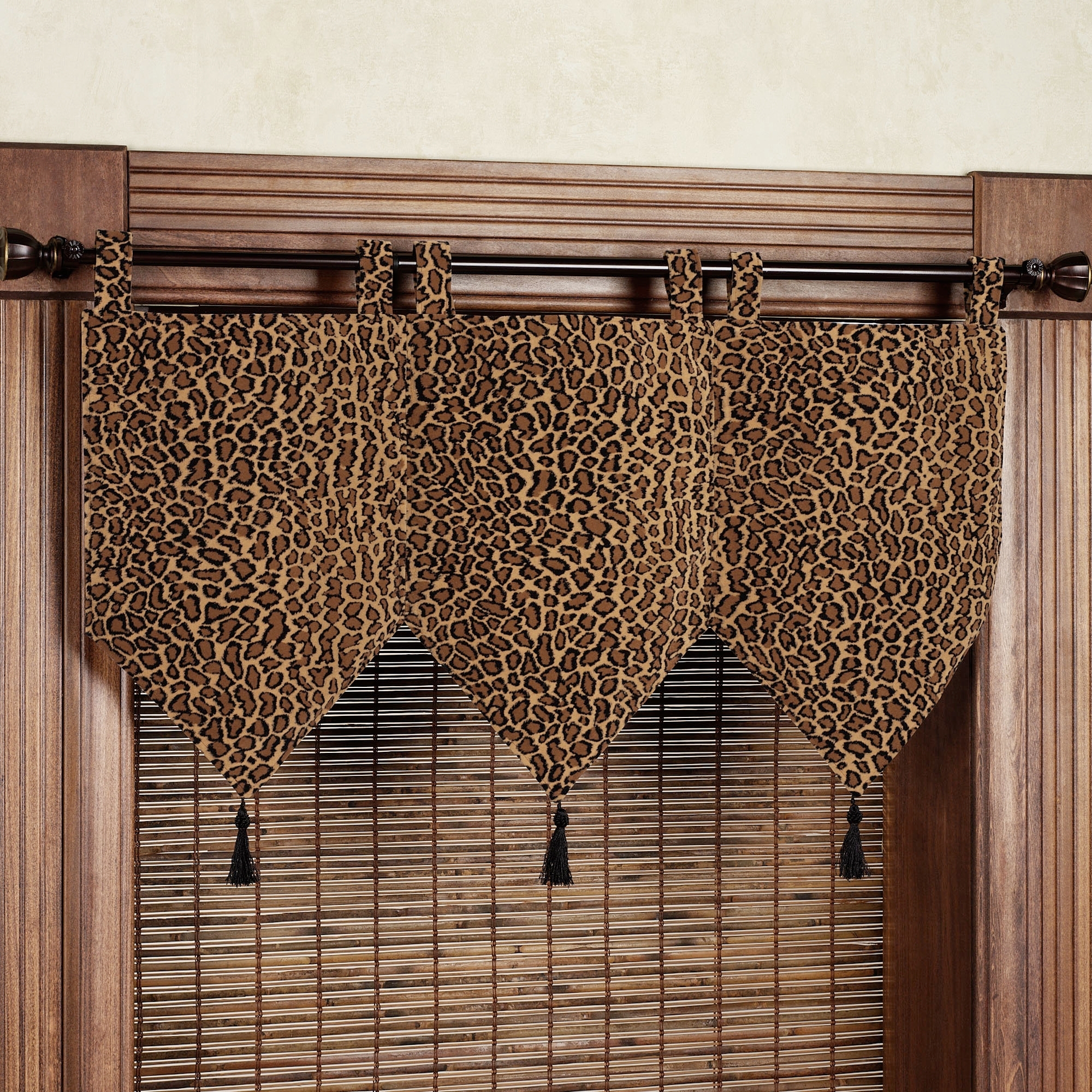 Animal print curtains