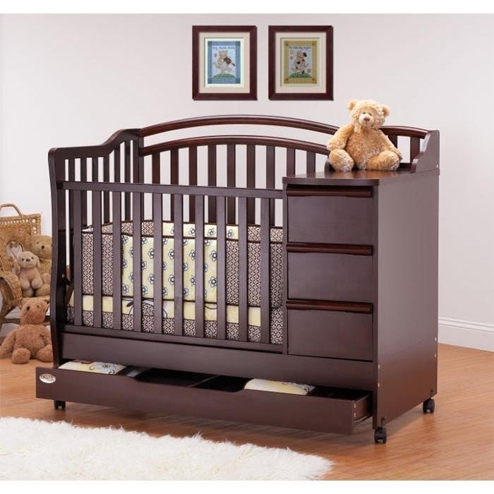 Baby cribs with storage underneath