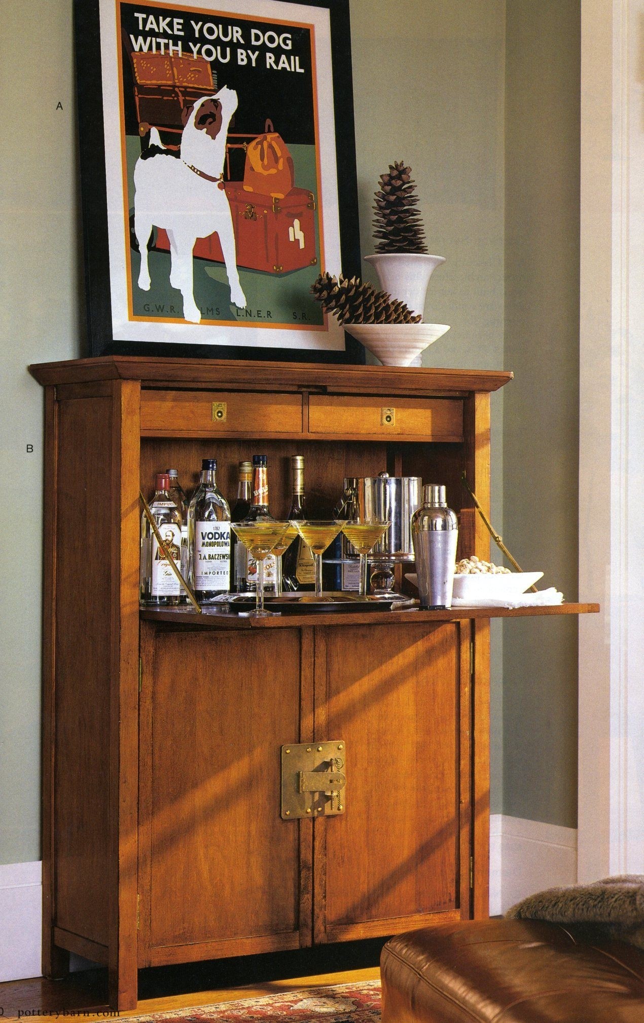 How to make a fold-out mini bar