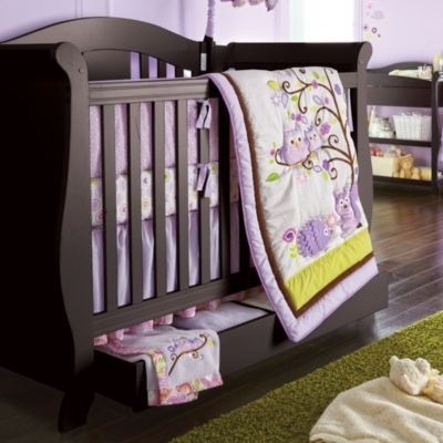 Black baby cribs with storage drawer