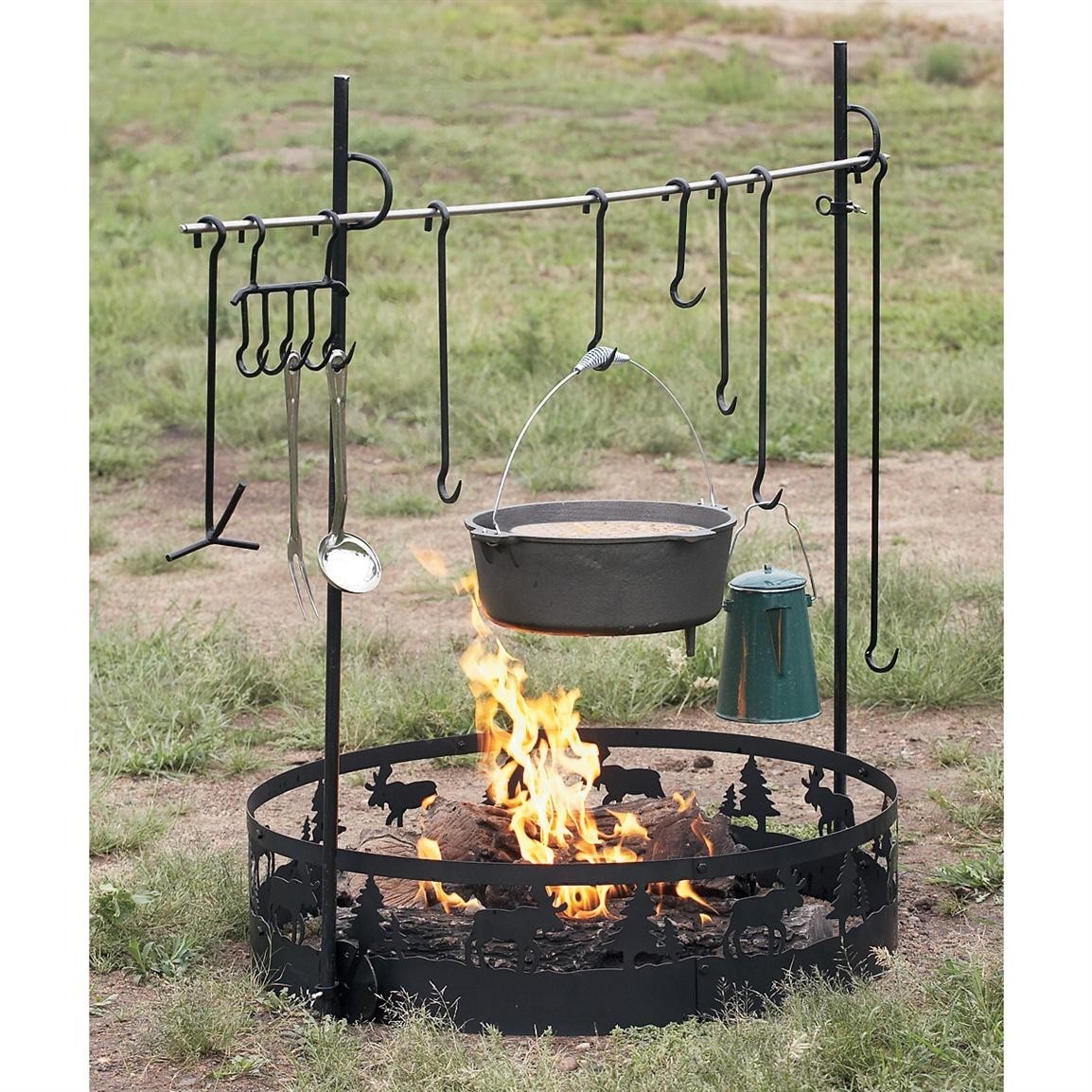 Cast iron outdoor grill 8