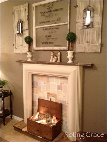 Fake Wall Fireplace Ideas On Foter