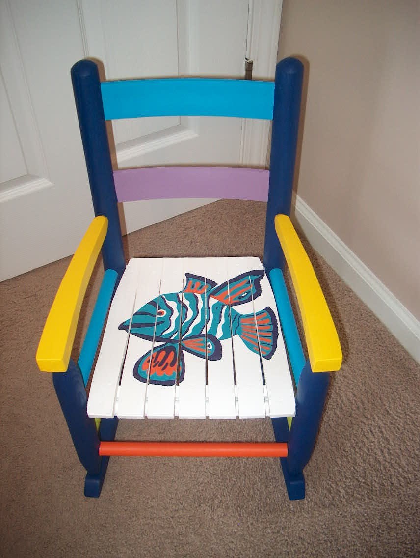 hand painted childrens table and chairs
