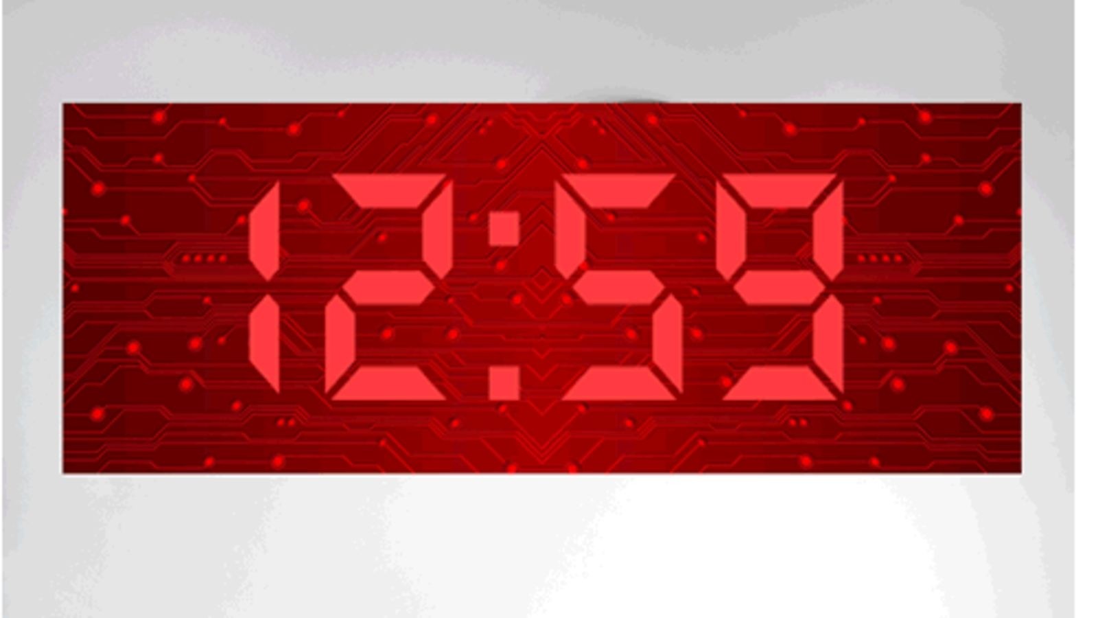 Geeky clocks the big time digital wall clock
