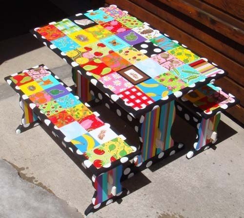 Hand painted childrens furniture