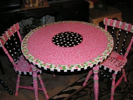 Handpainted table