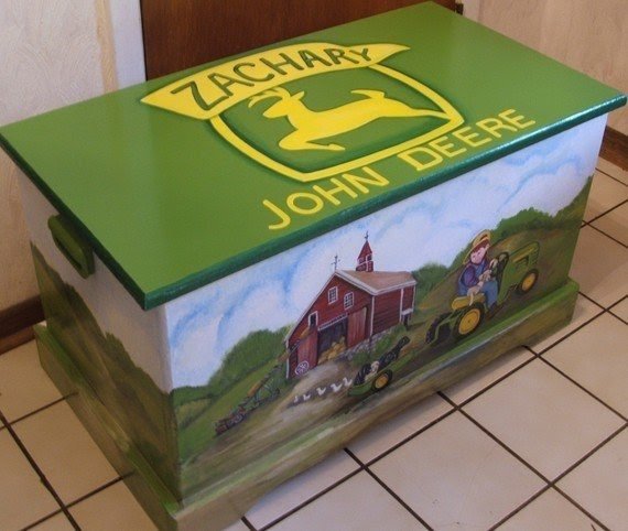 John deere custom toy box