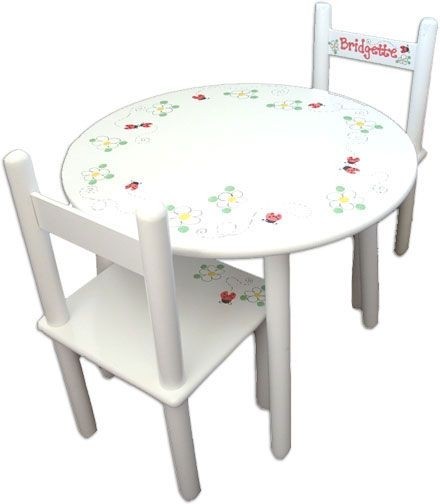 Kids Konference Table and Chairs - Handpainted & Personalized
