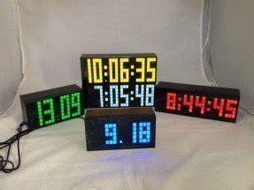 Large digital wall clock in wall clocks