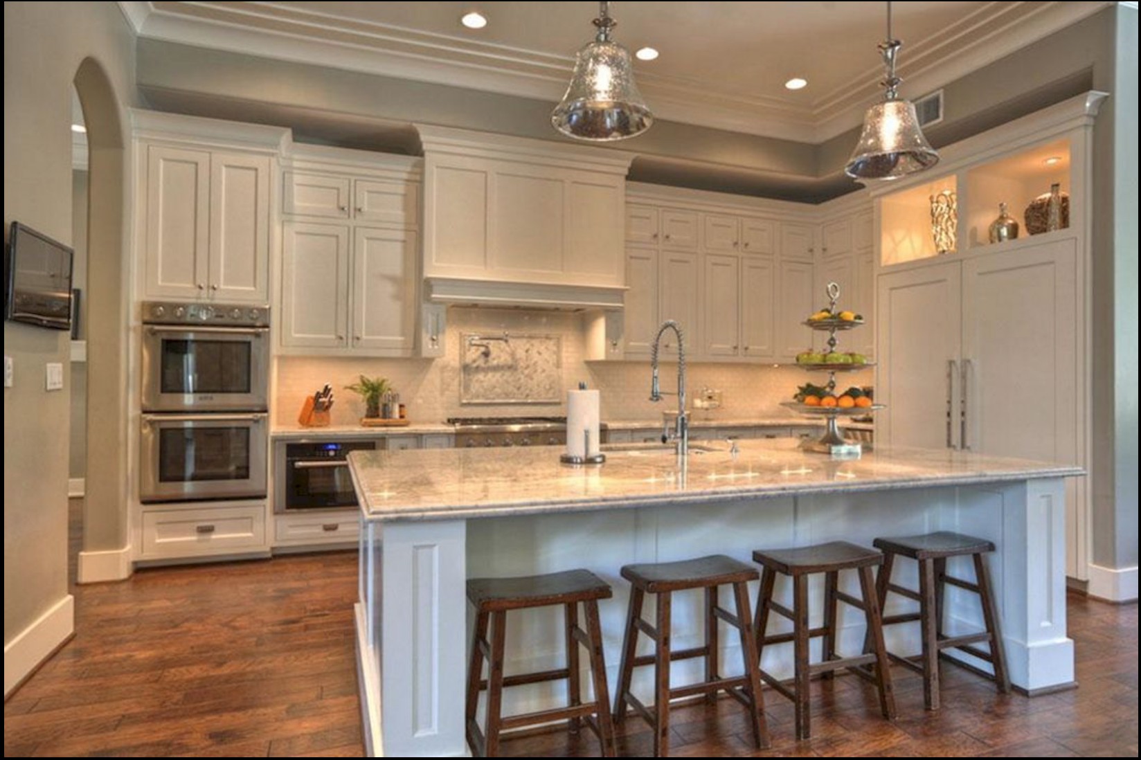 Large kitchen island designs with seating