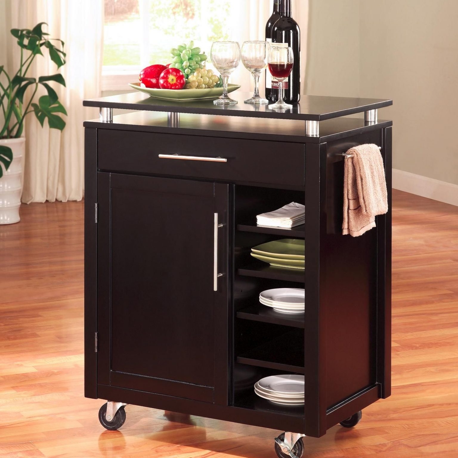 Small deals microwave cart