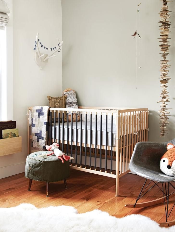 Ikea crib 2024 natural wood