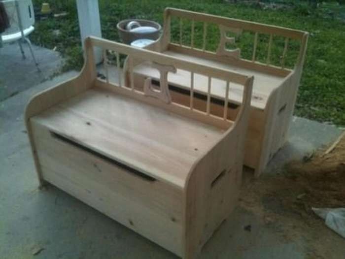 personalized wooden toy chests