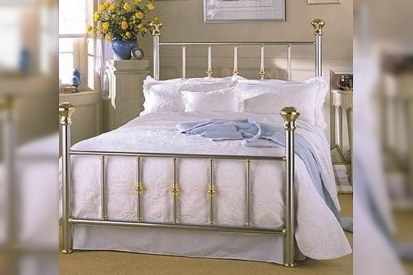 Putnam stainless steel amp brass bed stainless steel bedroom furniture