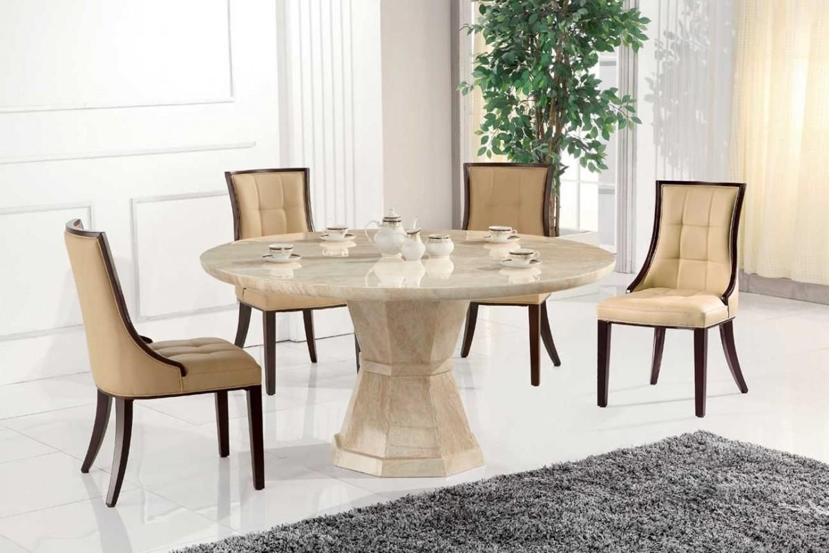 round marble dining table for 6