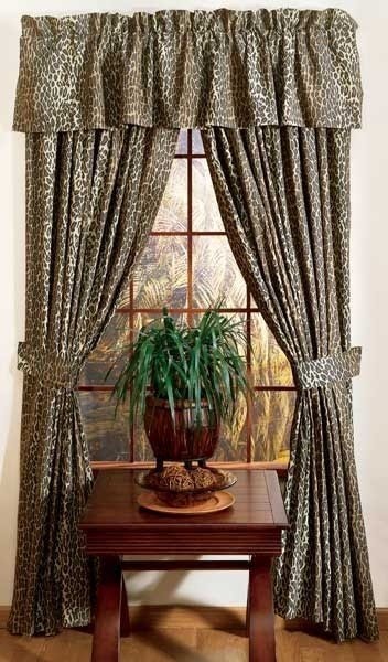 animal print window coverings