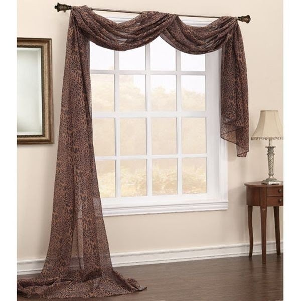 sheer leopard print curtains