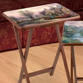 Thomas Kinkade Artistic Wooden Tray Tables By The Bradford Exchange 1 ?s=pi