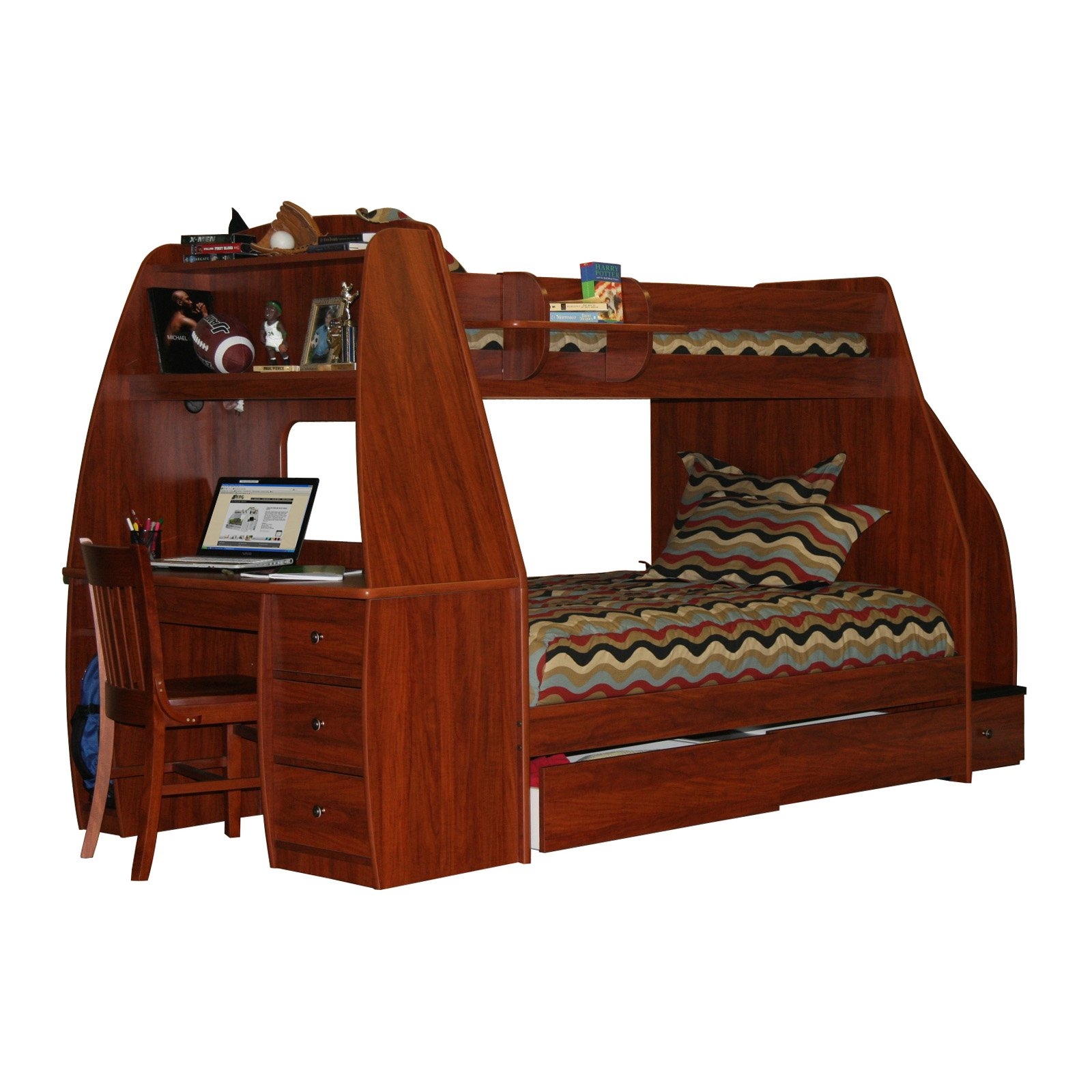 trundle bed with desk