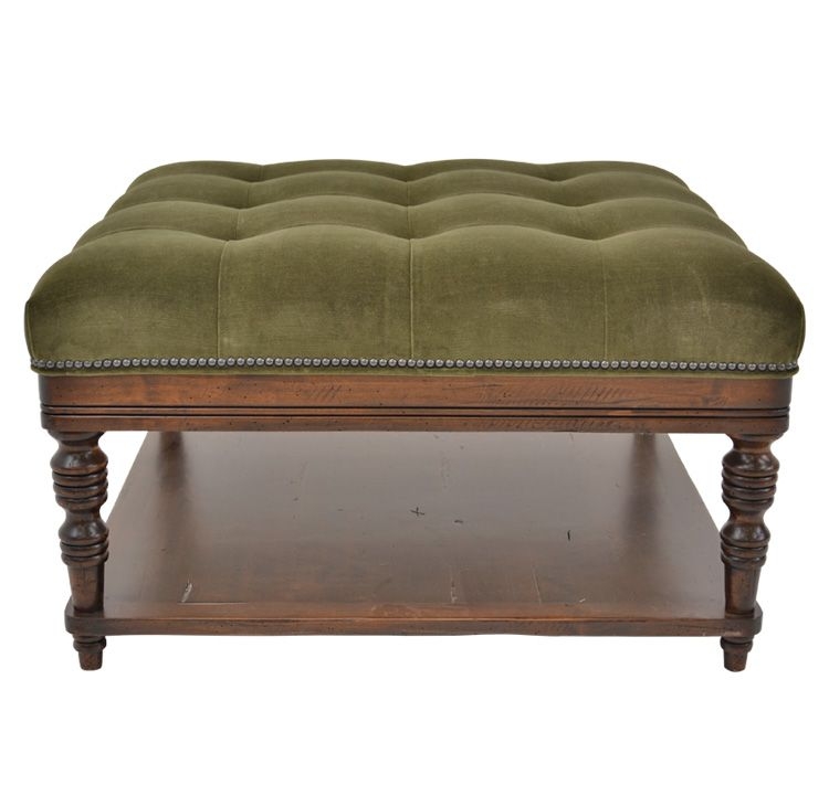 Ottoman With Shelf Foter