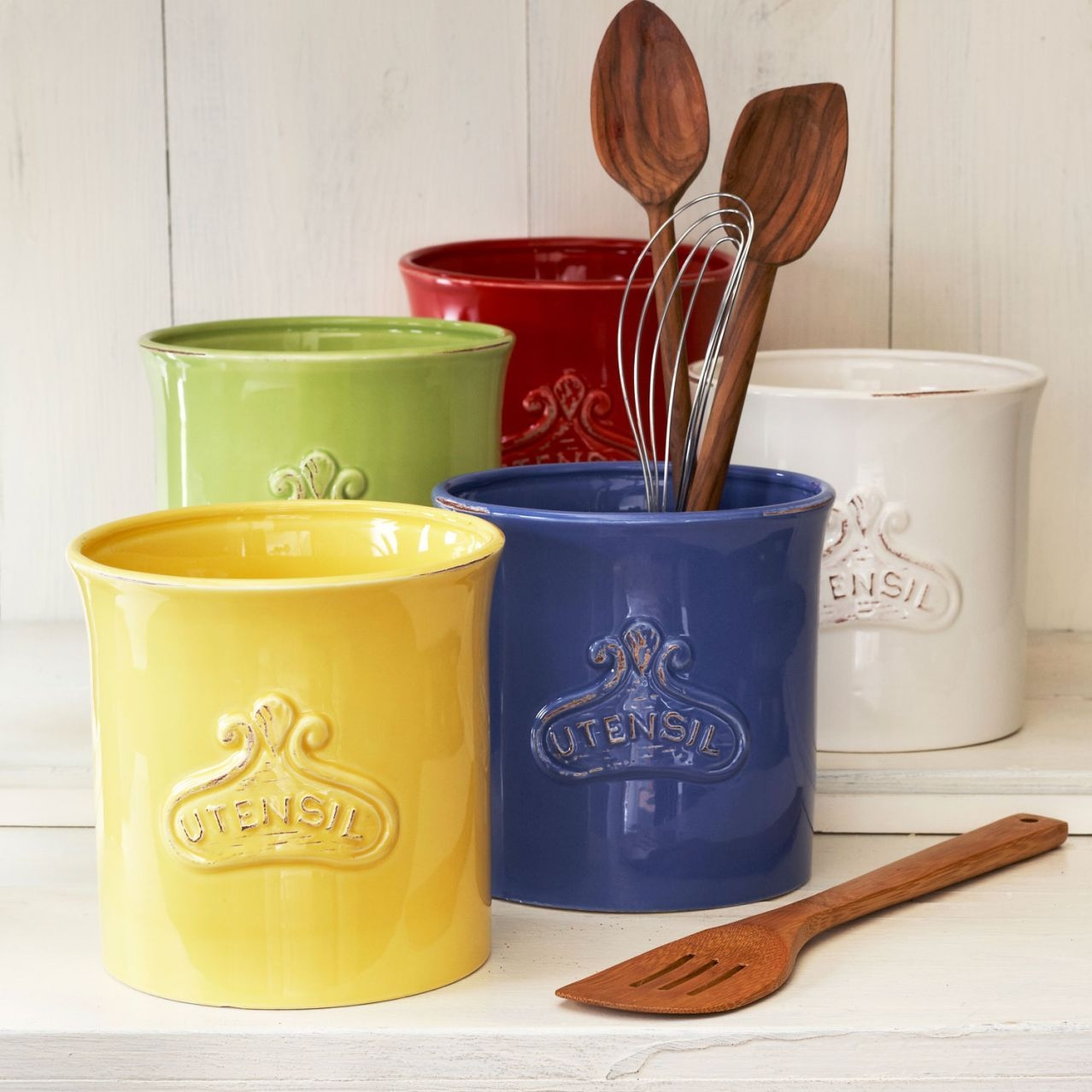 Utensils & Crock Set