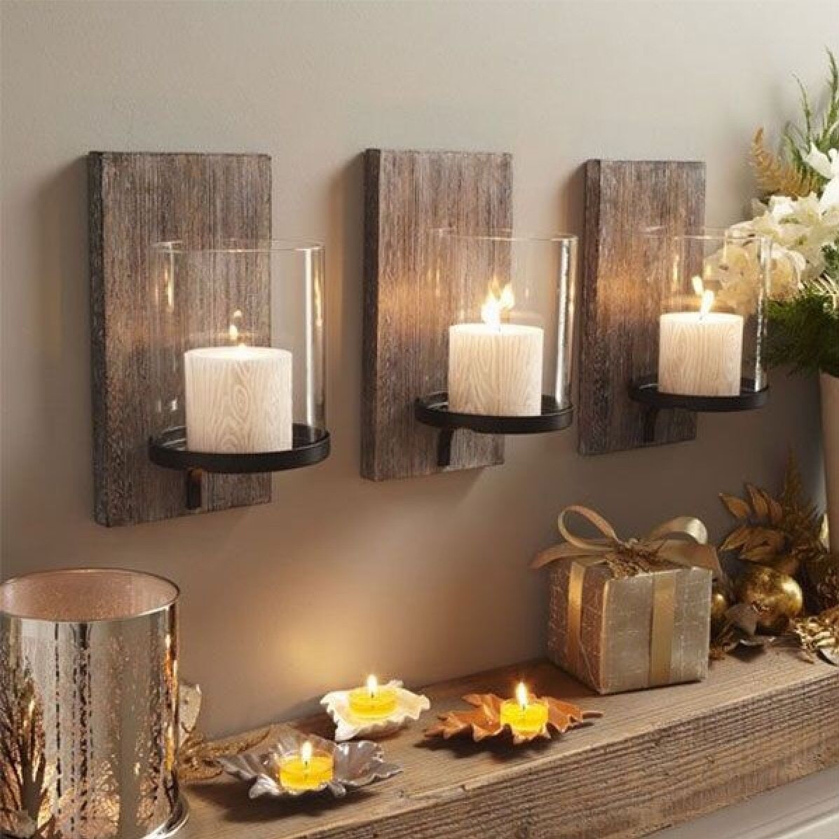 Wall candle holders modern