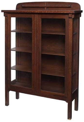 Antique barrister bookcases with glass doors