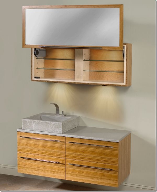 bamboo bathroom cabinets