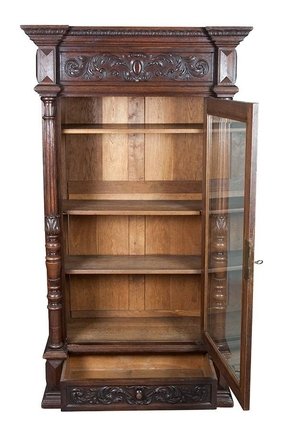 Oak Bookcases With Glass Doors Ideas On Foter