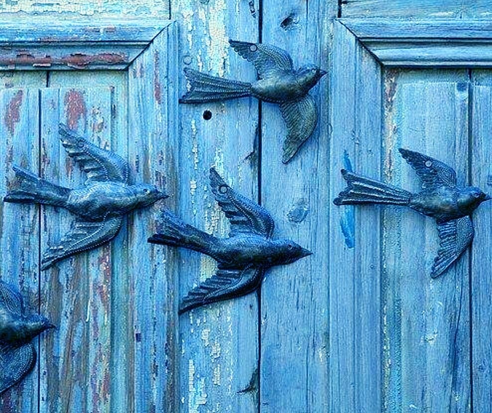 Bird metal wall art