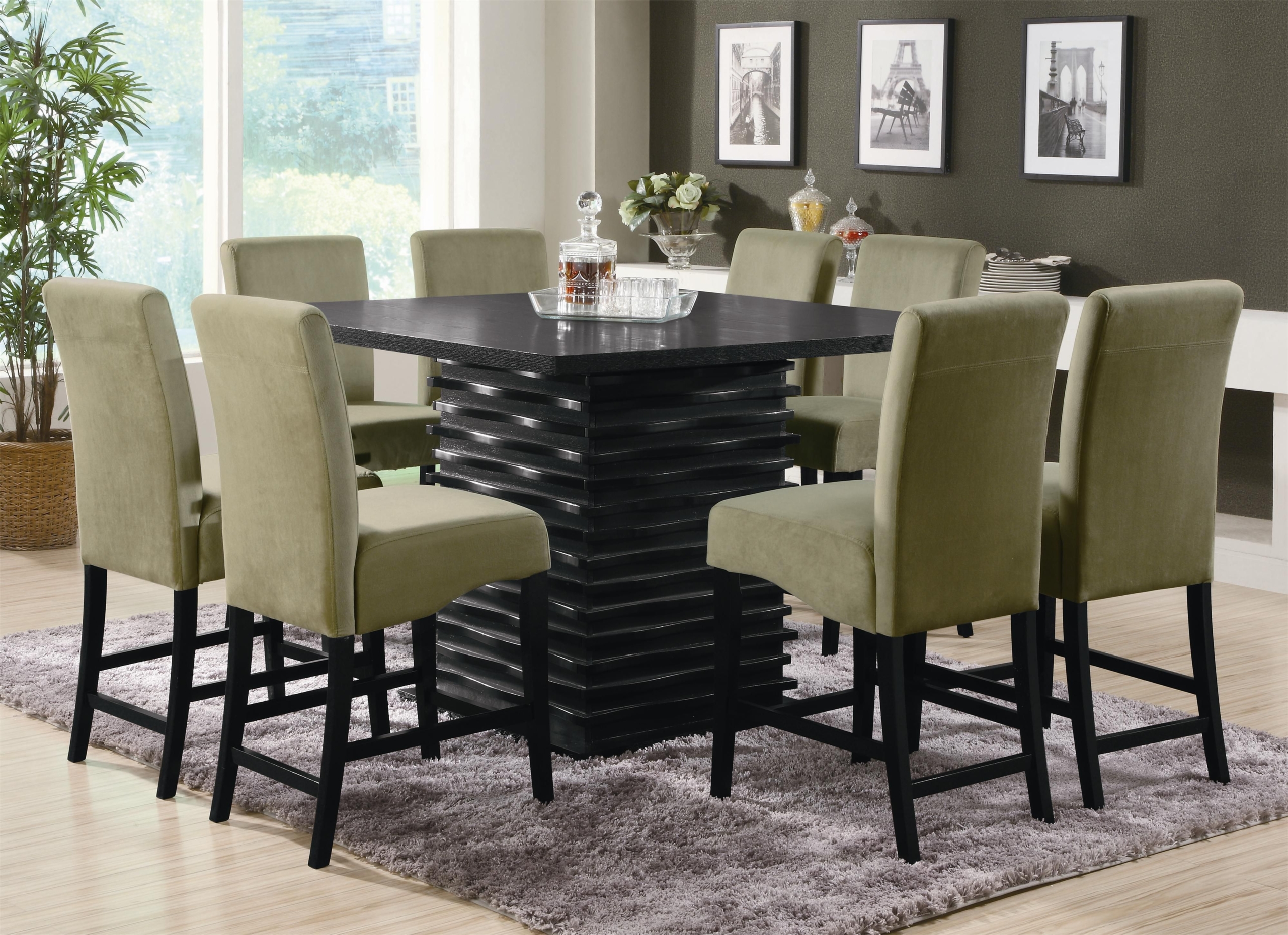 Bar height table with 8 deals chairs