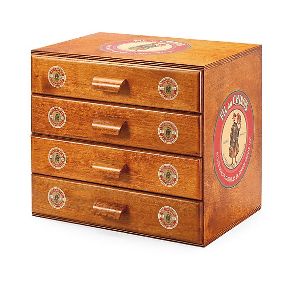 Decoupage wooden small chest fo drawers