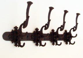 cast iron coat hook rack