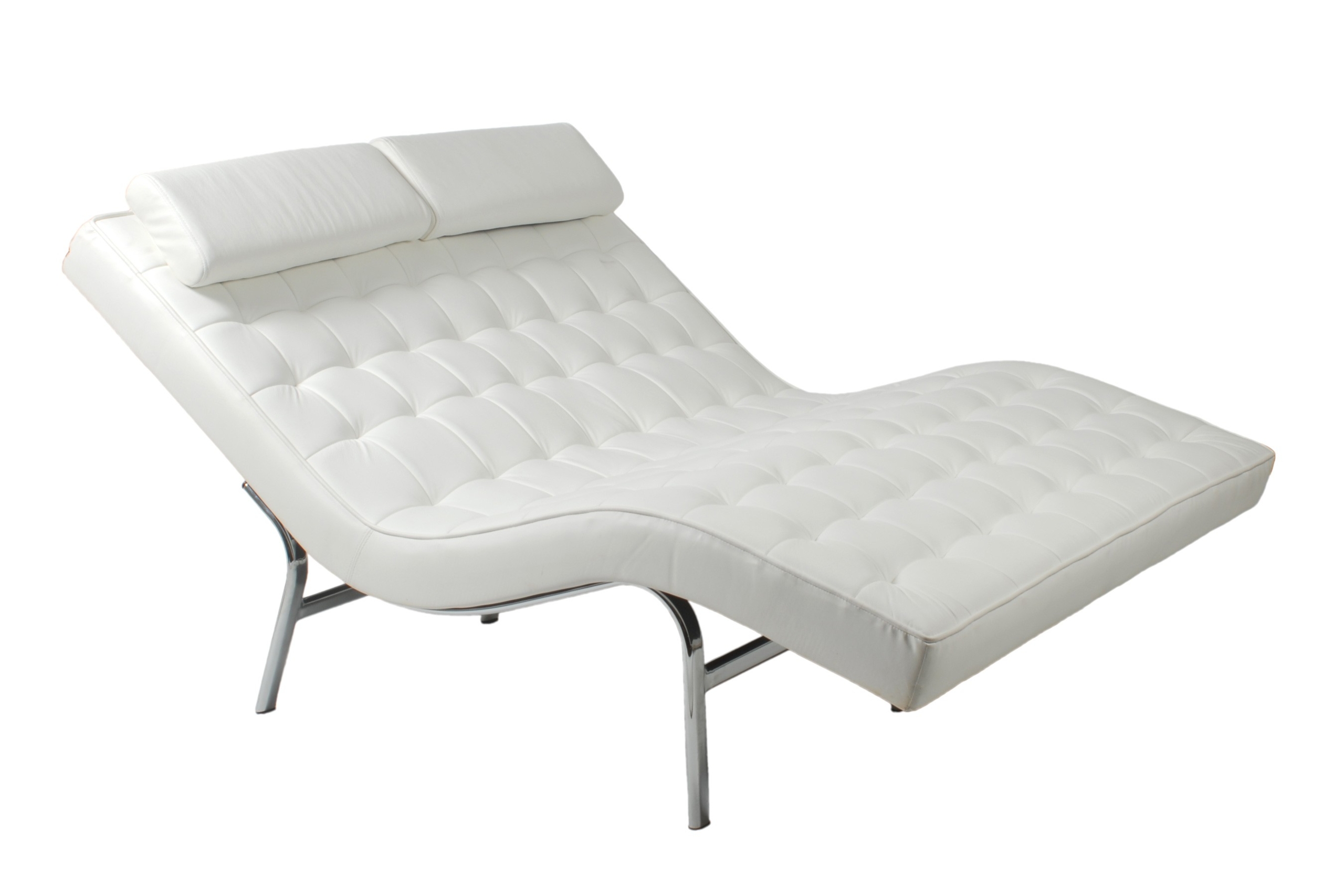 Double leather chaise lounge contemporary day beds and chaises