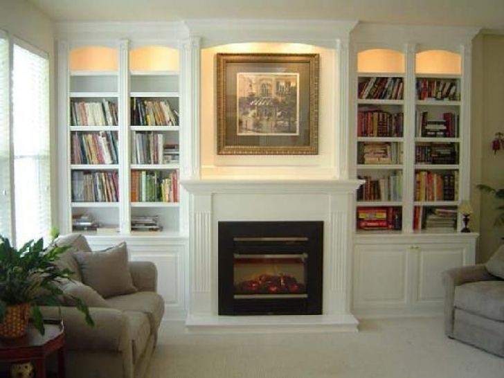 Fireplace bookcases