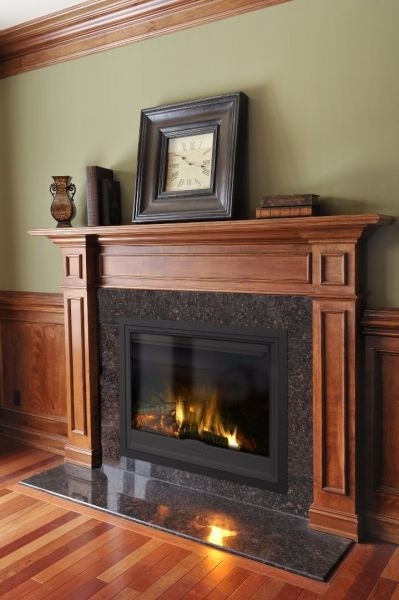 Fireplace mantel construction