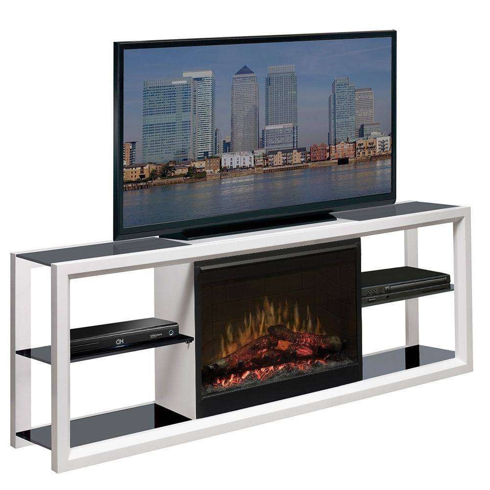 Fireplace mantle tv stand