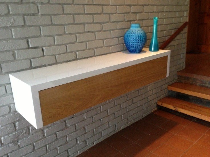 Floating shelf with drawer 1