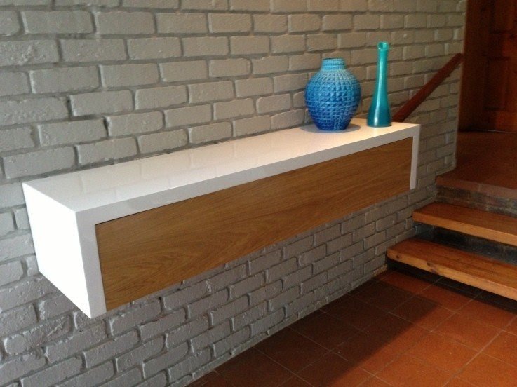 Floating Shelf With Drawers - Foter