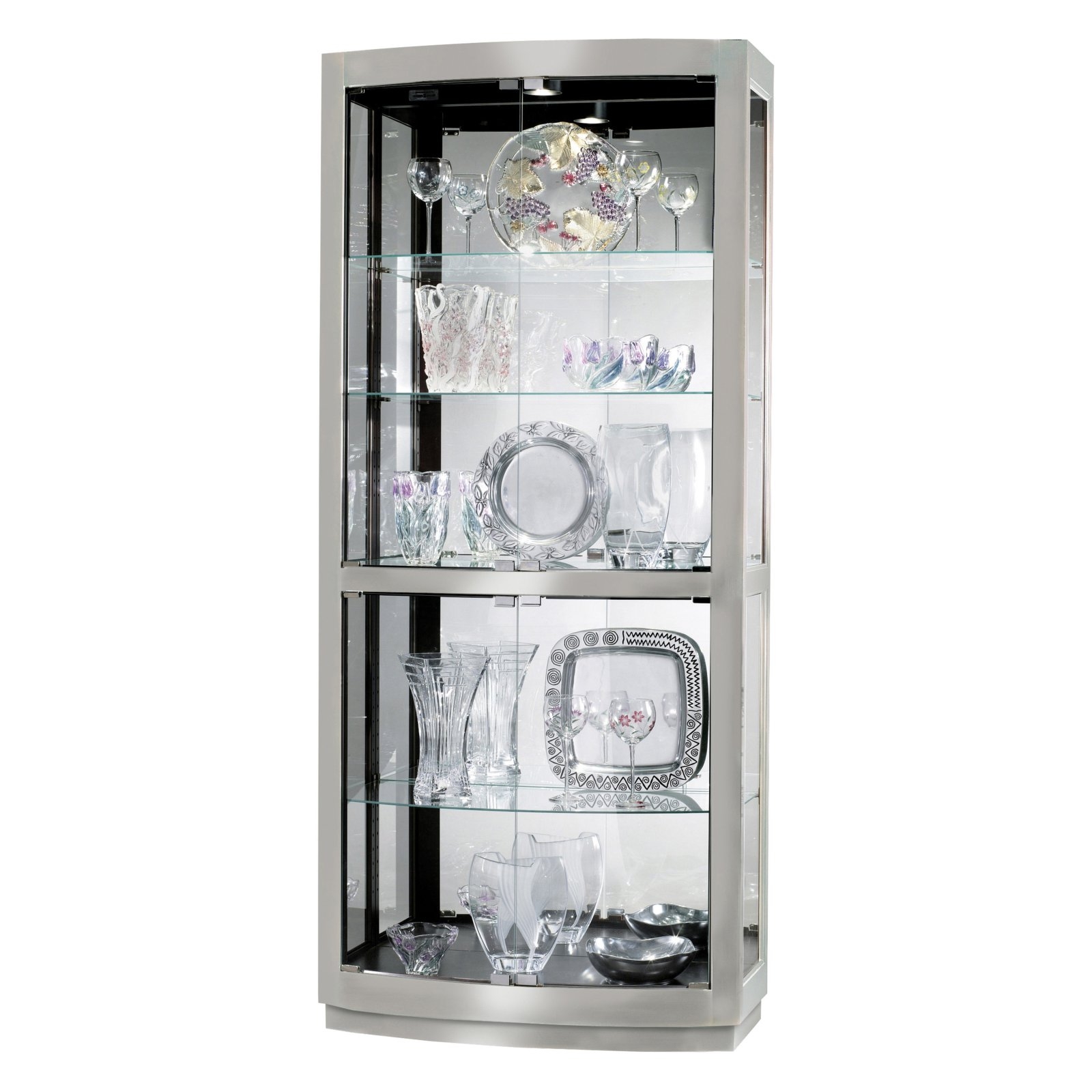 Glass metal curio cabinets 3